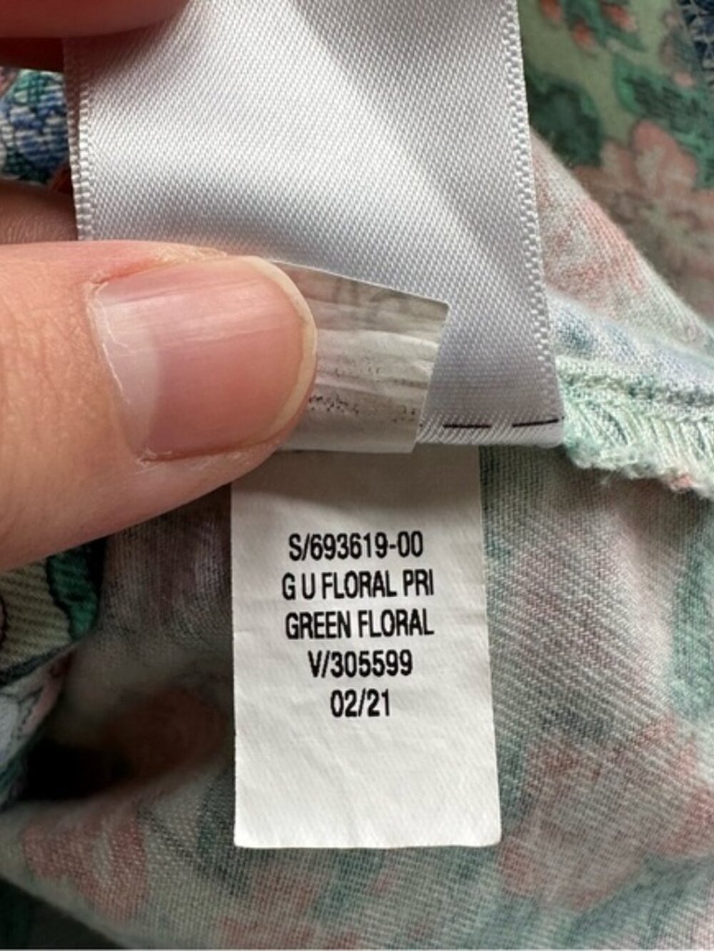 Old Navy | Green and Pink Floral Ruffle Overalls | Size 0-3 Months - Picture 11 of 11